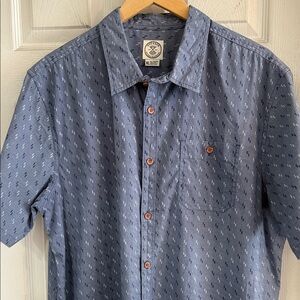 Casual Blue Button-Down Shirt